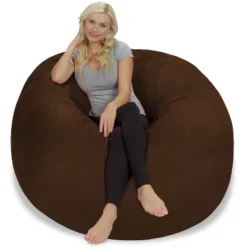 5' Large Bean Bag Chair With Memory Foam Filling And Washable Cover - Relax Sacks 29 5' Large Bean Bag Chair With Memory Foam Filling And Washable Cover - Relax Sacks -Homcom Crosley Shop GUEST 0037e0b5 3fa2 4333 9cd6 8094bf65fc5d