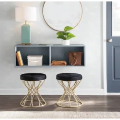 Jasmine Contemporary Vanity Stool - LumiSource -Homcom Crosley Shop GUEST 006a02a2 5dcf 458a b223 474a90521346