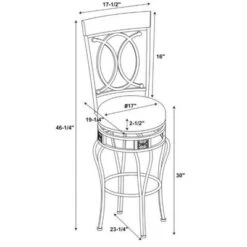 Malise Barstool Bronze - Linon -Homcom Crosley Shop GUEST 0094cd27 e079 42a1 8a98 647b7048d63a