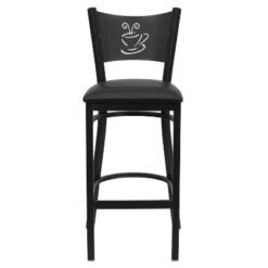 Flash Furniture Black Coffee Back Metal Restaurant Barstool -Homcom Crosley Shop GUEST 0096ed25 8f38 4adc 8d3b af4a8d579713
