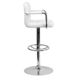 Flash Furniture Contemporary Quilted Vinyl Adjustable Height Barstool With Arms And Chrome Base -Homcom Crosley Shop GUEST 00abd573 d500 417d a572 9ba07ce6b882