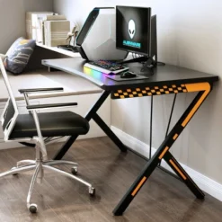 Costway Gaming Desk Computer Desk PC Laptop Table Workstation Home Office Ergonomic New -Homcom Crosley Shop GUEST 00b9be15 3535 44bb 84bf c096d7de56a9