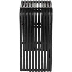 Studio 55D Bamboo Bar Stool Rick Black 24" High Modern With Footrest For Kitchen Counter Island Home Shed Desk Office -Homcom Crosley Shop GUEST 00d55bd6 d262 4425 8f26 c1e53fd35e77