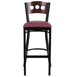 Flash Furniture Black Decorative 3 Circle Back Metal Restaurant Barstool -Homcom Crosley Shop GUEST 0134b84e bcf8 4622 9c72 35fad8bacafb