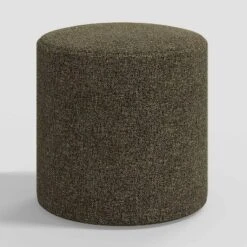 Round Thalia Ottoman In Tweed - Skyline Furniture -Homcom Crosley Shop GUEST 019f6e0e 359f 41d3 a3f7 b4473588dc23