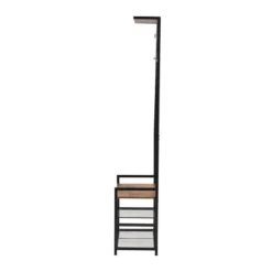 Edan Wood And Metal Freestanding Coat Hanger Walnut Brown/Black - Baxton Studio -Homcom Crosley Shop GUEST 02f81dba 1462 4ed0 a2aa 7f2b73aa9230