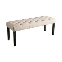 Hepburn Tufted Bench - HOMES: Inside + Out -Homcom Crosley Shop GUEST 0379e0d3 eefa 49eb b2c2 4e7853f24021