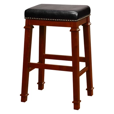 Kennedy Backless Barstool Wood - Linon 8 Kennedy Backless Barstool Wood - Linon - Image 6