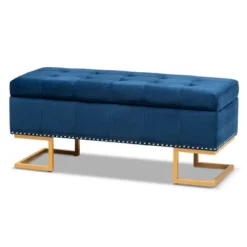 Ellery Velvet Fabric Upholstered Ottoman - Baxton Studio 20 Ellery Velvet Fabric Upholstered Ottoman - Baxton Studio -Homcom Crosley Shop GUEST 03fdad27 3049 4676 a5cf 6f9ad506d86c