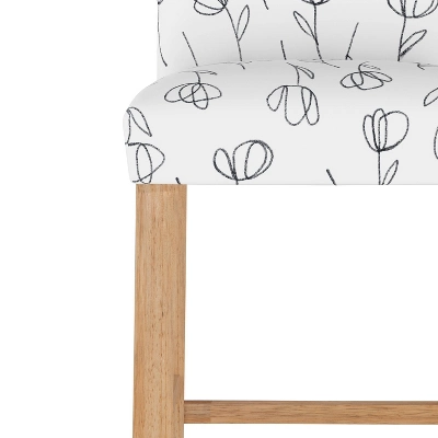 Hendrix Patterned Barstool Contoured Tulips - Skyline Furniture 6 Hendrix Patterned Barstool Contoured Tulips - Skyline Furniture - Image 4