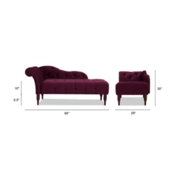 Jennifer Taylor Home Samuel Tufted Roll Arm Chaise Lounge -Homcom Crosley Shop GUEST 0492fb6a 5ade 41d5 85a8 a7c69c214c1d