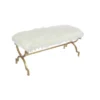 Faux Fur Cushion Bench White - Olivia & May 1 Faux Fur Cushion Bench White - Olivia & May -Homcom Crosley Shop GUEST 063b752f 478a 4cc8 8490 fb0f9b0bf39c
