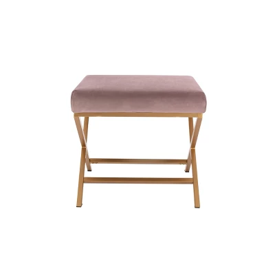 20" Square Metal X Base Ottoman - WOVENBYRD 13 20" Square Metal X Base Ottoman - WOVENBYRD - Image 11