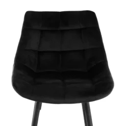 Elama 2 Piece Velvet Tufted Bar Chair In Black With Metal Legs -Homcom Crosley Shop GUEST 0726a407 ed50 432e ac7c 01eed321a96f