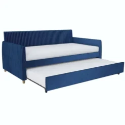 Twin Daphne Upholstered Daybed With Roll Out Trundle - Mr. Kate -Homcom Crosley Shop GUEST 072de77c 1033 4b2d a514 153ef5a5df2f