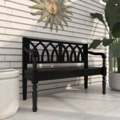 Farmhouse Wood Sitting Bench - Olivia & May -Homcom Crosley Shop GUEST 078ee262 5148 4f45 8b2a 9efa3af6daa7