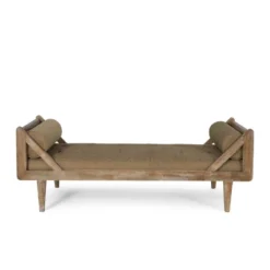 Zentner Rustic Tufted Double End Chaise Lounge With Bolster Pillows - Christopher Knight Home -Homcom Crosley Shop GUEST 081e8235 a259 4ce5 8b45 fc70de050a0e