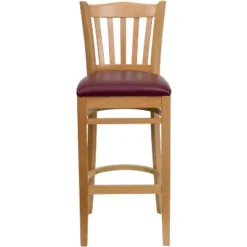 Emma And Oliver Vertical Slat Back Wooden Restaurant Dining Barstool -Homcom Crosley Shop GUEST 09510847 759b 4ced 88e3 2a1922a161f7