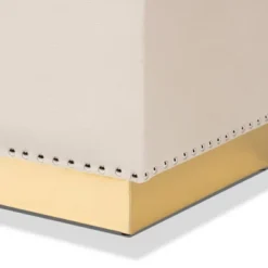 Powell Velvet Fabric Upholstered And PU Leather Ottoman Gold - Baxton Studio 14 Powell Velvet Fabric Upholstered And PU Leather Ottoman Gold - Baxton Studio -Homcom Crosley Shop GUEST 09f9d93f f5a4 4a0a 8695 bb947b77c714