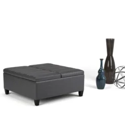 Tyler Coffee Table Storage Ottoman - Wyndenhall