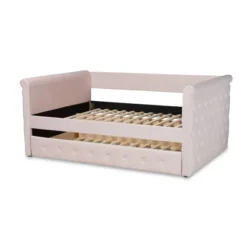 Full Amaya Velvet Daybed With Trundle Pink - Baxton Studio -Homcom Crosley Shop GUEST 0a41ae4c d2d3 4117 8dfe 95b825d10f44