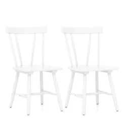 Costway Dining Chairs Set Of 2 Windsor Chairs Wood Armless Chairs With Solid Rubber Wood Black/White 21 Costway Dining Chairs Set Of 2 Windsor Chairs Wood Armless Chairs With Solid Rubber Wood Black/White -Homcom Crosley Shop GUEST 0a9c12ab c952 43f3 b0bc 76b31e5683de