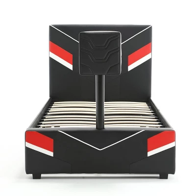 Orion ESports Gaming Bed Frame With TV Mount For TVs Up To 32" Black/Red - X Rocker 13 Orion ESports Gaming Bed Frame With TV Mount For TVs Up To 32" Black/Red - X Rocker - Image 11