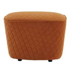 Schroeder Orange Fabric Ottoman Orange - Inspire Q -Homcom Crosley Shop GUEST 0b92b855 f503 4ab3 b586 b3806740401c