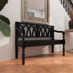 Farmhouse Wood Sitting Bench - Olivia & May -Homcom Crosley Shop GUEST 0bfa65dd a898 4699 a9fc bca4a1494b00