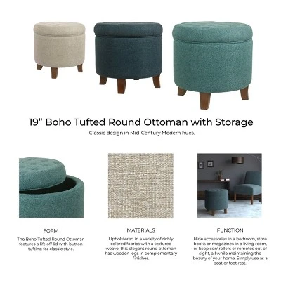 Boho Tufted Storage Ottoman - HomePop 10 Boho Tufted Storage Ottoman - HomePop - Image 8