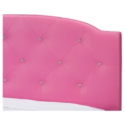 Queen Canterbury Modern And Contemporary Faux Leather Platform Bed Hot Pink - Baxton Studio -Homcom Crosley Shop GUEST 0ce59a75 547b 41a4 8080 f2cc4954572a
