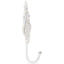 Farmlyn Creek 3 Pack Cast Iron Coat Hooks With Screws, Wall Mounted, Vintage Design (White, 8.3 In) -Homcom Crosley Shop GUEST 0d0892d5 3d4d 4b13 a241 6747bda24775