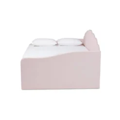 Queen Timila Velvet Fabric Upholstered Daybed With Trundle Light Pink - Baxton Studio -Homcom Crosley Shop GUEST 0d09f025 4218 463a 8f55 1adfe1db0a67