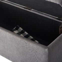 Arlo Tufted Storage Bench Gray - Adore Decor -Homcom Crosley Shop GUEST 0d1be936 6d36 475e acbe b7dcde9880ed