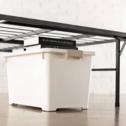 14" Premium Steel Bed Frame And Platform Bed Black - Mellow 13 14" Premium Steel Bed Frame And Platform Bed Black - Mellow -Homcom Crosley Shop GUEST 0dde41c0 6691 4e38 8b71 0a3061762d30