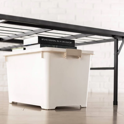 14" Premium Steel Bed Frame And Platform Bed Black - Mellow 8 14" Premium Steel Bed Frame And Platform Bed Black - Mellow - Image 6