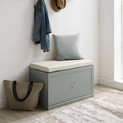 Harper Entryway Storage Bench - Crosley 3 Harper Entryway Storage Bench - Crosley