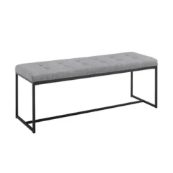48" Upholstered Bench With Metal Base - Saracina Home -Homcom Crosley Shop GUEST 0ecb7066 929d 49ba a656 0e82214b60dd