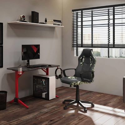 Mad Dog Gaming Chair Black And Camo - CorLiving 3 Mad Dog Gaming Chair Black And Camo - CorLiving