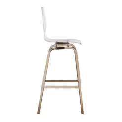Set Of 2 29" Alta Modern Barstools Champagne Gold - Inspire Q -Homcom Crosley Shop GUEST 0f2d14ac 74cf 4e78 b80a 0c08dc0f2e8f