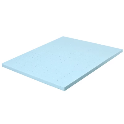 Costway 4''Gel-Infused Memory Foam Mattress Topper Ventilated Bed Pad 11 Costway 4''Gel-Infused Memory Foam Mattress Topper Ventilated Bed Pad - Image 9