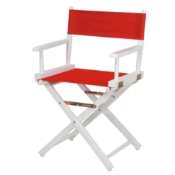 Director's Chair - White Frame -Homcom Crosley Shop GUEST 102b082c 1171 4430 879f b6b0be2f9e29