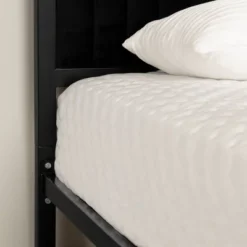 Queen Hype Metal Framed Upholstered Bed Set Pure Black - South Shore -Homcom Crosley Shop GUEST 1050ba82 aeca 4aec 94e1 7dec64d5cafb