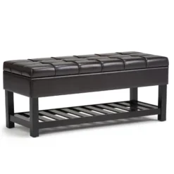 44" Wyatt Storage Ottoman Bench - WyndenHall -Homcom Crosley Shop GUEST 10e0adab 3265 4ef8 8534 b7113986472e