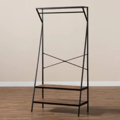 Laima Distressed Wood And Metal Finished Entryway Coat Hanger Brown/Black - Baxton Studio 14 Laima Distressed Wood And Metal Finished Entryway Coat Hanger Brown/Black - Baxton Studio -Homcom Crosley Shop GUEST 11113360 b7e3 4d1c bdfe 08f6bac1c438