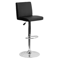 Flash Furniture Contemporary Vinyl Adjustable Height Barstool With Panel Back And Chrome Base -Homcom Crosley Shop GUEST 11370a2a c4c2 450c a055 758f979c40bf