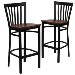 Emma And Oliver 2 Pack School House Back Metal Restaurant Barstool -Homcom Crosley Shop GUEST 1191f547 ada8 430e 934a 1cd28a52ef64
