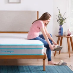 Linenspa Essentials 10" Spring And Memory Foam Hybrid Mattress -Homcom Crosley Shop GUEST 11a6bf3d 18a1 4a4d b42e 94ab48b91a50