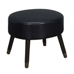 Designs4Comfort Mid-Century Modern Round Ottoman Stool - Breighton Home -Homcom Crosley Shop GUEST 11f74574 3d67 40a7 8c40 7c6caf739a04
