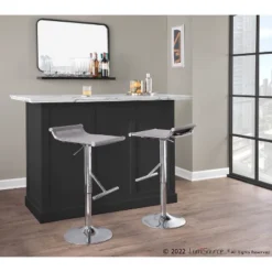 Mirage Ale Mesh Fabric/Metal Barstool Chrome/Silver - LumiSource -Homcom Crosley Shop GUEST 12b7f5cb 6b16 4dc5 a257 783b8de48084
